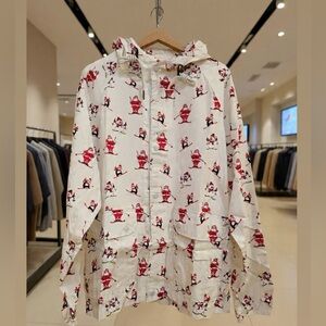 Denim & Flower Ricky Singh holiday hoodie front snap NWT unisex Sz